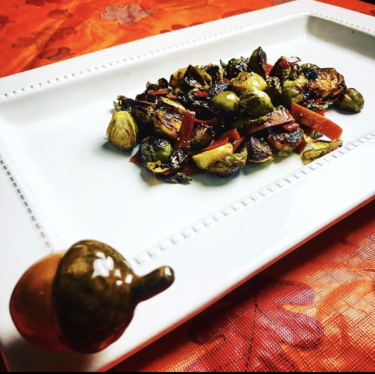 Maple Glazed Brussels Sprouts